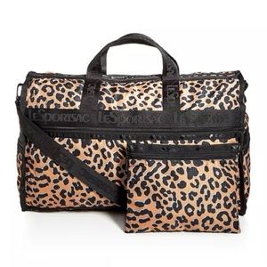 LeSportSac Candace Cheetah Leopard Weekender Dufflw